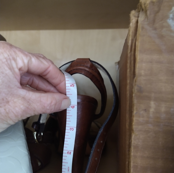 Coach sandal high heels brown leather - Picture 5 of 5